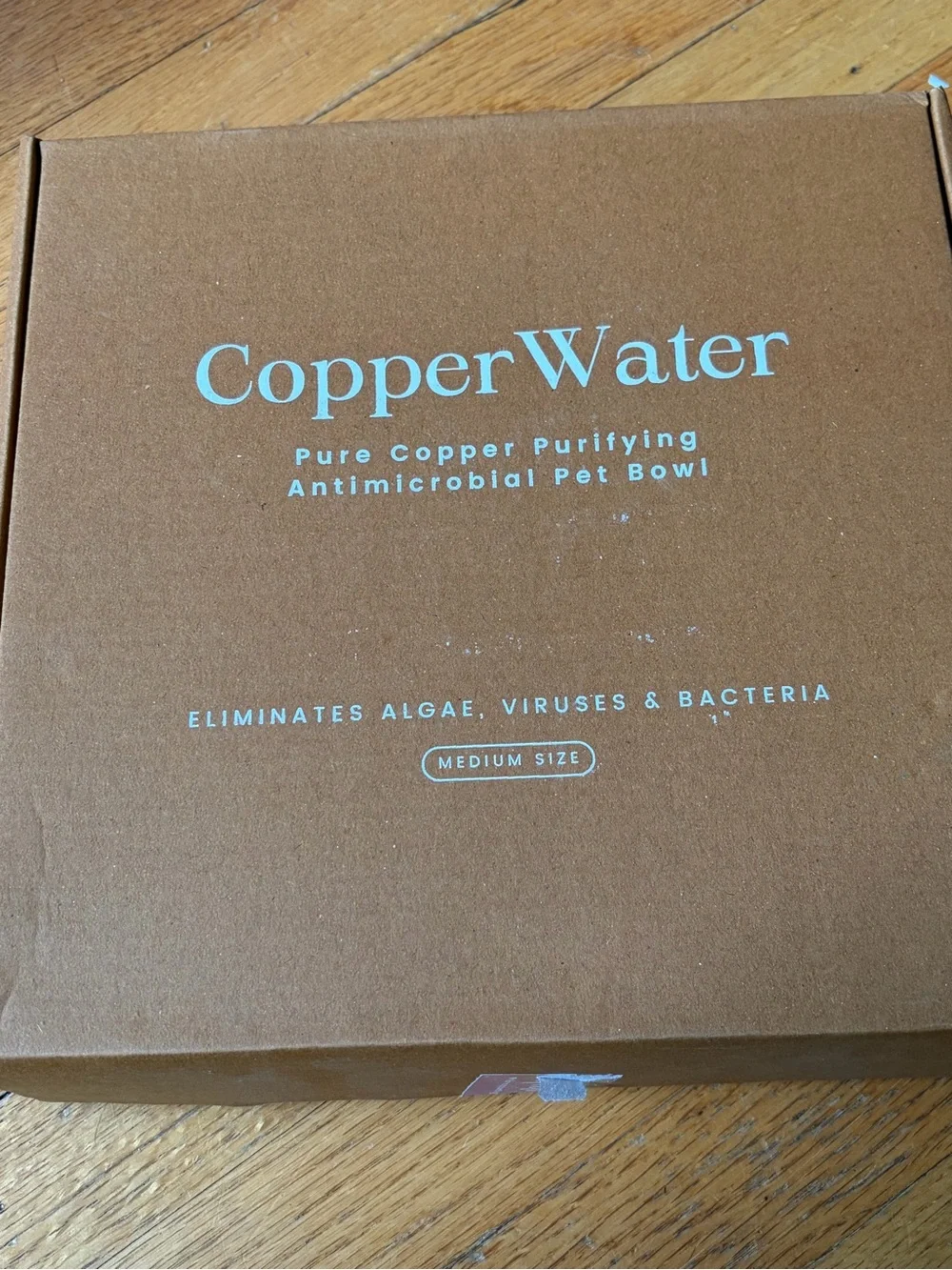 Handmade Copper Water antimicrobial purifying dog bowl